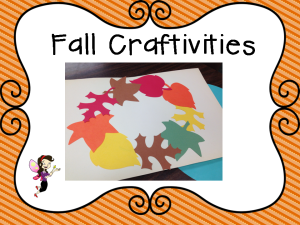 fall craftivities