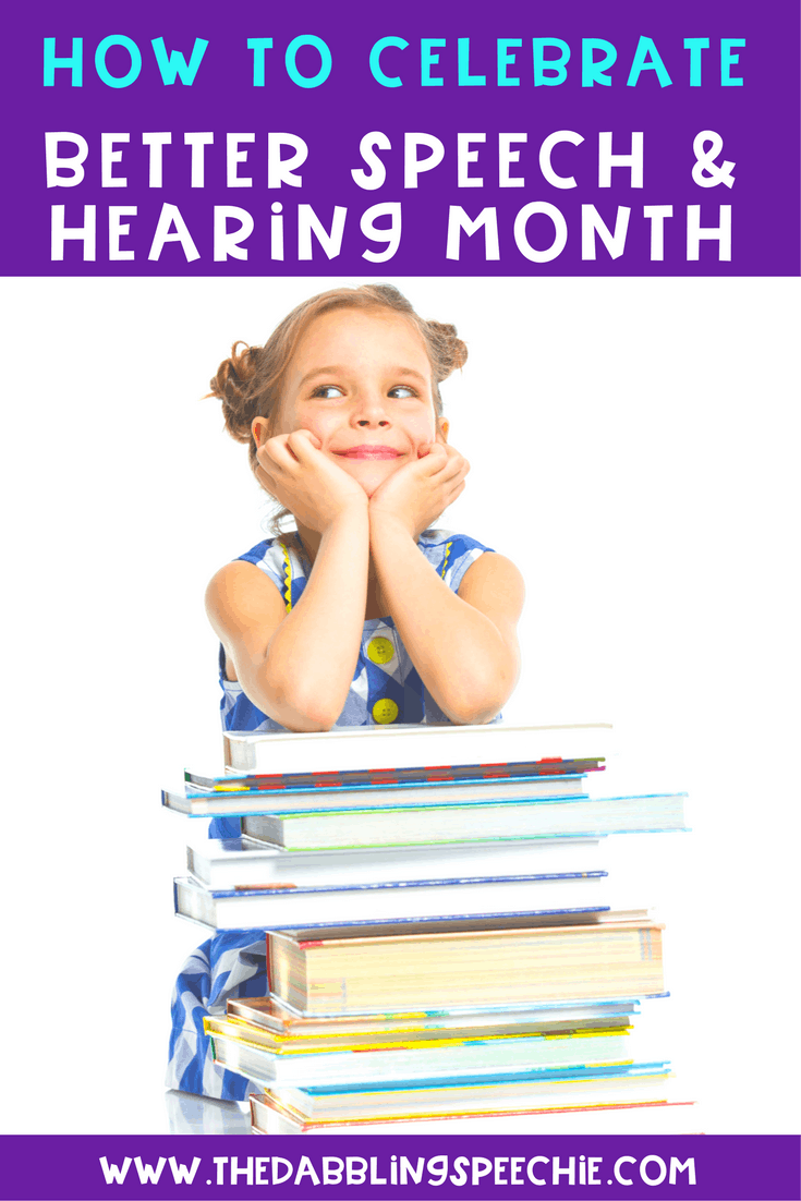 SLP's have an opportunity to share about speech therapy during better speech and hearing month