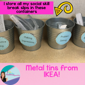 favorite office supplies metal tins