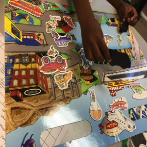 create a scene magnetic board